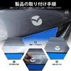 Hcilloend Set of Stainless Steel Emblem Emblem and Badge Covers for New Mazda Roadster ND Series Easy Decorative Exterior Custom Accessories 4-Piece