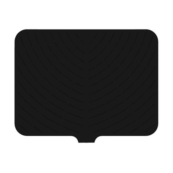 Silicone Kitchen Drain Mat Anti-Slip Insulated Countertop Protective Pad High-Temperature Resistant Slope Draining Mat for Fun Function