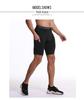Running Fitness Compression Shorts with Pockets, Sweat-Wicking, Quick-Drying, and Stretchy