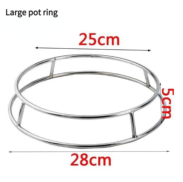 Topfuntersetzer aus Gusseisen, Topfständer aus Edelstahl, doppellagiger Topfuntersetzer, wärmeisolierend und hitzebeständig, zur Platzierung von Pfannenständern