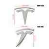 AME1 Car Front Grill Badge Auto Hood Trunk Emblem Sticker Auto Accessories For Tesla Model 3 Y S X 2017-2023 Roadster SpaceX Coil Mod
