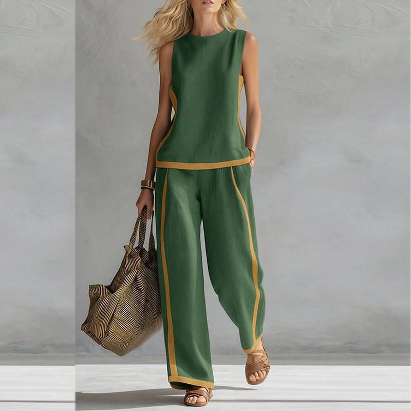 Clothes Women's Fashion Suit Simple Casual Top Pants Sports