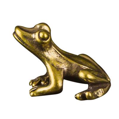 Statueta de broască romană cu textura ușoară decorativă