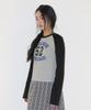 AMES-WORLDWIDE Vintage 52 Raglan Ls Tee Black