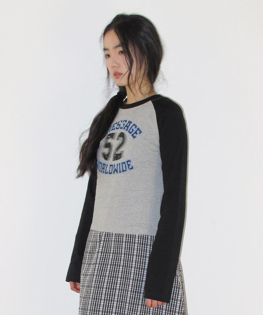 AMES-WORLDWIDE Vintage 52 Raglan Ls Tee Black