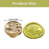 Flower Embossed Wax Seal Stamp Metal Sealing Stamp Head for Seal Envelope Valentines Card Wedding Invitation Wine Bottle