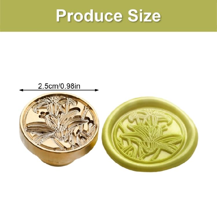 Flower Embossed Wax Seal Stamp Metal Sealing Stamp Head for Seal Envelope Valentines Card Wedding Invitation Wine Bottle