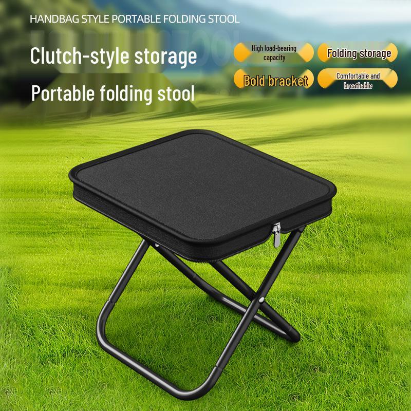 Portable Outdoor Folding Chair with One-Second Storage, Multifunctional for Camping and Fishing