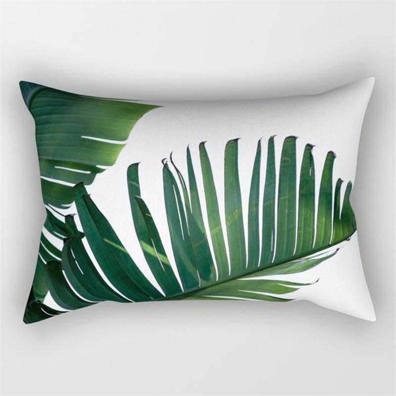 30x50cm Grün Tropische Blätter Pflanze Kissenbezug Wohnzimmer Stuhl Heimdekoration Regenbogen Blume Frucht Sofa Kissenbezug