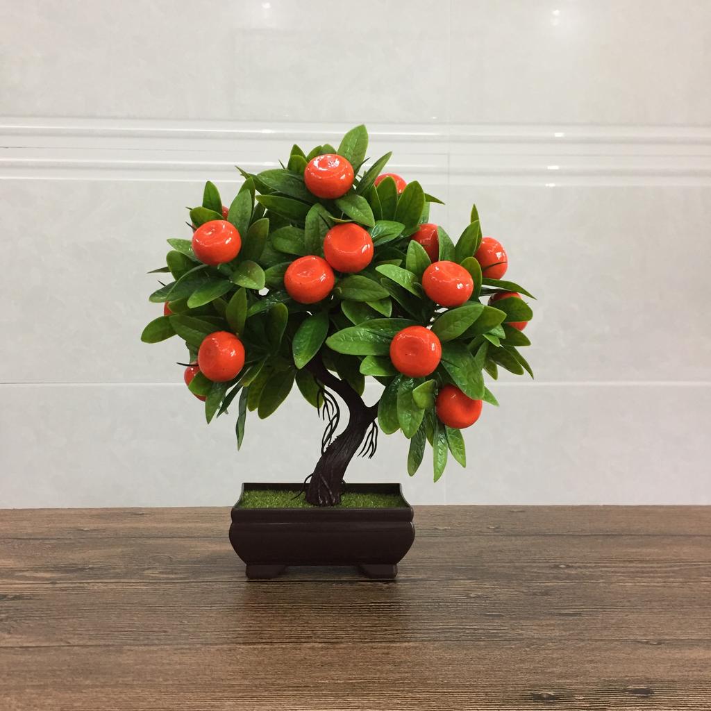 Artificial Plants Bonsai Small Fruit Tree Potted Bonsai Simulation Decor Artificial Ornaments Artificial Plant Bonsai Home Decor