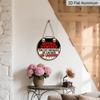 2D Flat Aluminum French-style Fun Warning Signs and Plaques, Available In Various Sizes. Vintage Dripping Skull Wall Decorations, Suitable for