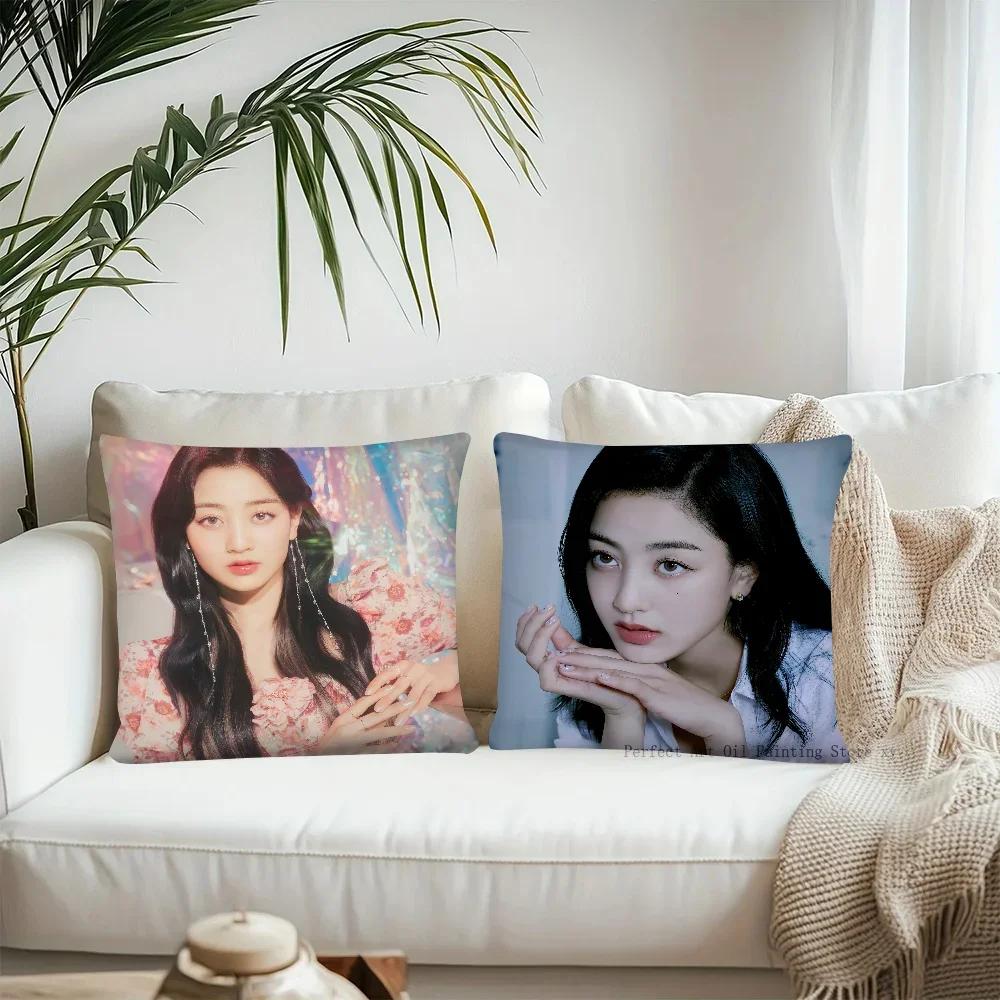 1PC Korean Group Jihyo Pillow Case Square Pillow Cushion Cover Bedroom Sofa Room Decoration Casual Kpop T-TWICE Pillow Cover