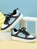 MCTIN Women Casual Shoes Breathable Platform Sneakers Couples Non Slip Leather Skateboard Shoes