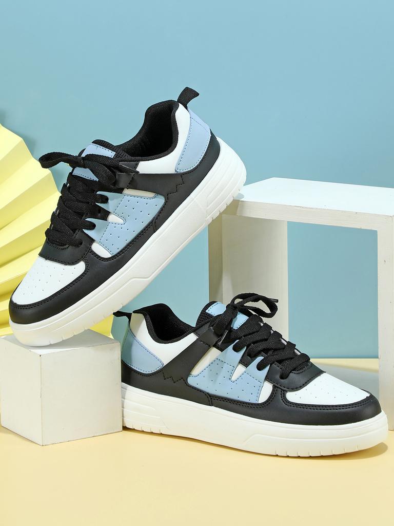 MCTIN Kadın rahat ayakkabılar nefes alabilen platform spor ayakkabı çiftler kaymaz deri kaykay ayakkabı