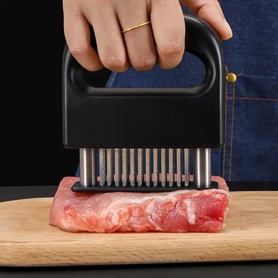 48 Nadeln Fleischklopfer Praktischer Fleischklopfer aus Edelstahl Professionelle Steak-Fleischklopfernadel für den Haushalt