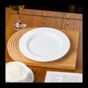 NHZHIW White Porcelain Deep Plate