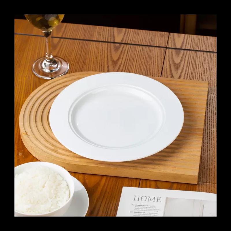 NHZHIW White Porcelain Deep Plate