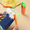 5Pcs Cute Carrot Design Food Sealing Clips Cereal Vegetable Coffee Bag Clips Anti-Slip Teeth Sealer Clips for Kitchen And Home