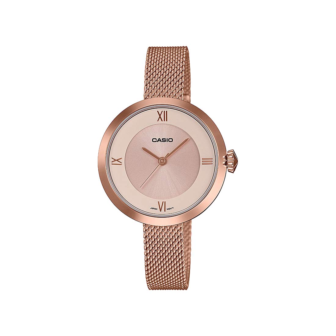 

Casio Metal Enticer Analog Rose Gold Dial Band Color Rose Rose Gold Strap Women s LTP-E154MPG-4Adf (A1852), - Gold, Analog,