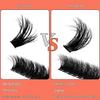 240 Large Capacity 3D Fluffy Faux Mink Eyelash Clusters - 80D/100D Segmented Stereo Self-Grafting Lashes.