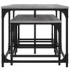  Coffee Tables That Slide Under Each Other, 3 Pieces, Grey Sonoma Oak