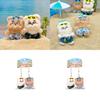 Bear Go Sea Plush Keychain Pair With Beach Pants Design For Students And Gift Giving