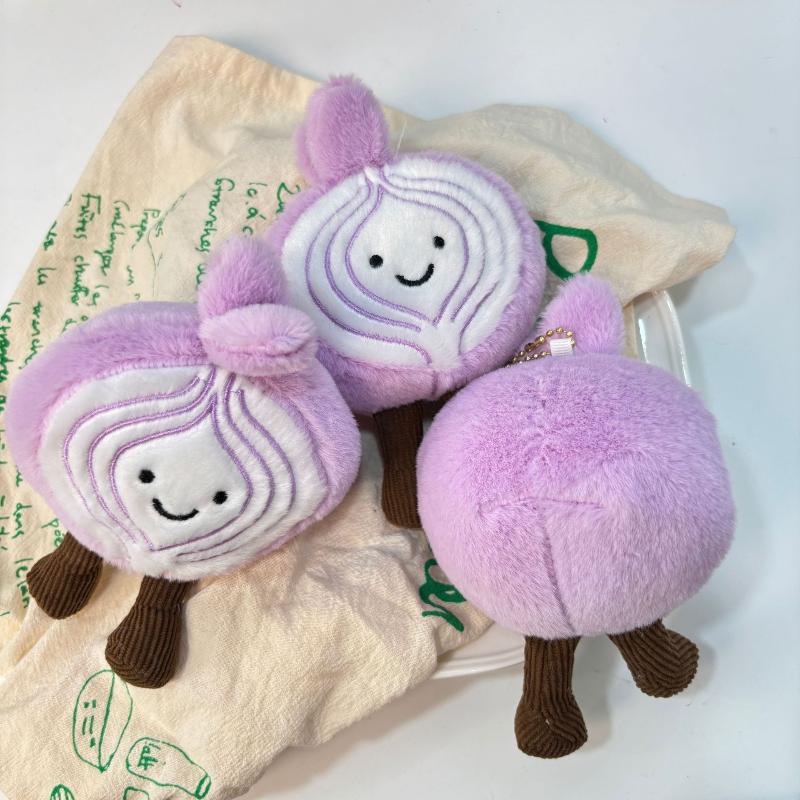 Creative Cute Purple Onion Plush Doll Pendant Backapck Hangings Decoration Gifts