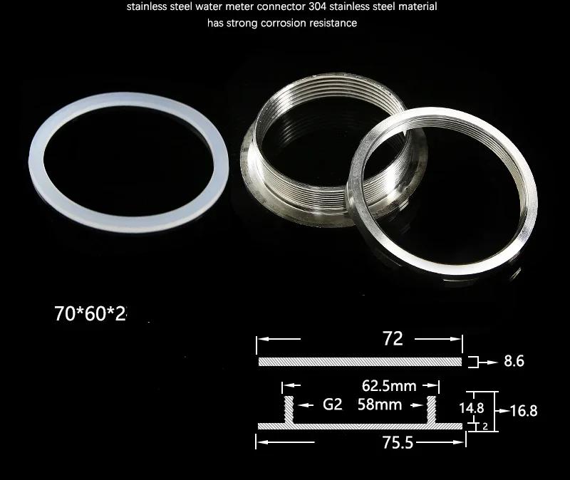 3/4”1"1.2"1.5"2 Zoll Edelstahl Rohrfitting Wassertank Loch Ablaufanschluss Wassereimer Wasserturm Verbindung
