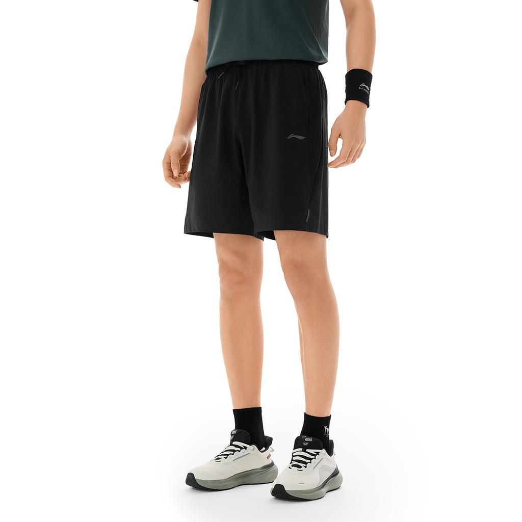 Li Ning Fitness Series Logo Sports Casual Shorts Men shorts AKSW243-1