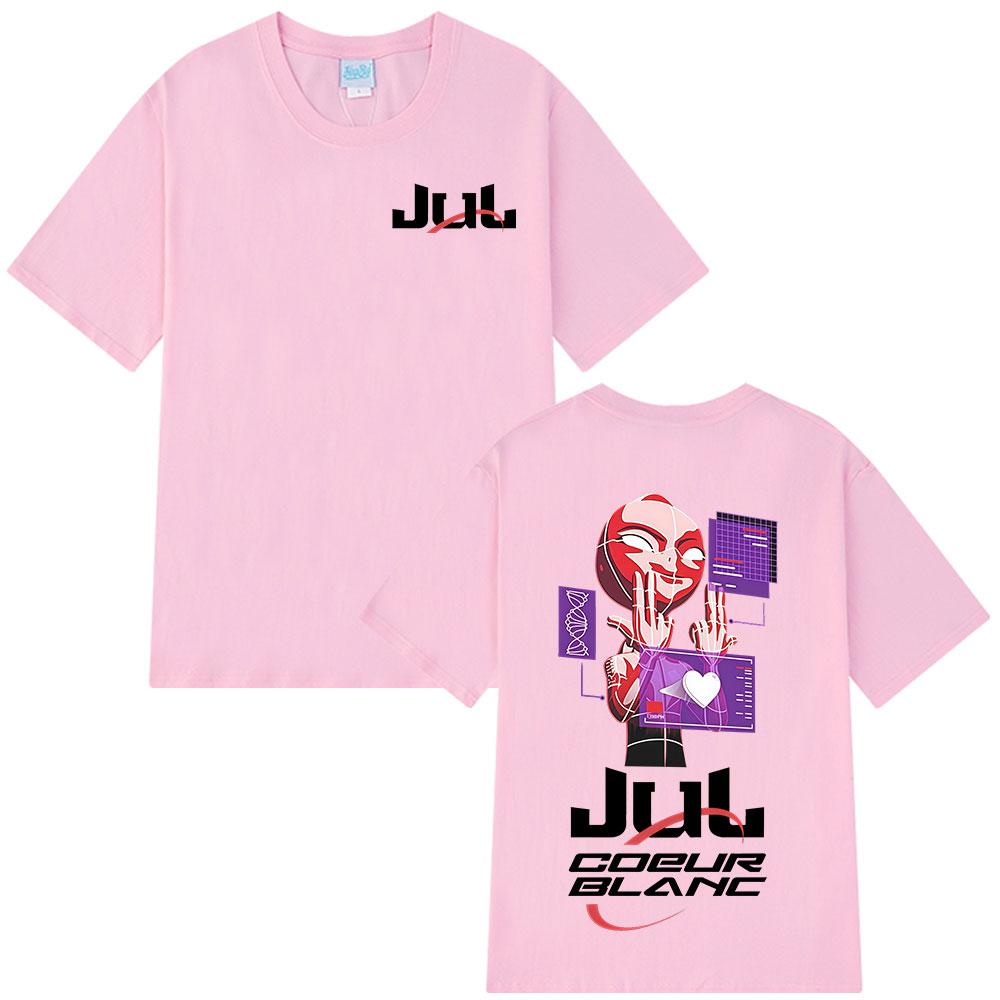 Rapper Jul Merch Tričko Unisex Dámské Oblečení Módní Hip Hop Tričko Letní Ležérní Bavlněné Krátký Rukáv Oversized Kulatý Výstřih Trička