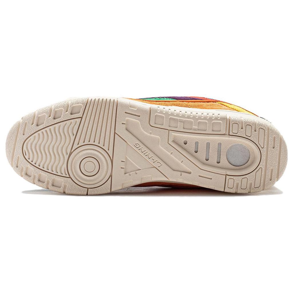 Li Ning Rsr 101 Hot Wave Trendy Comfortable Versatile Couple Style Non-Slip Lightweight Low-Top Skate Shoes Unisex Sneakers Red Green Orange ABCT041-3