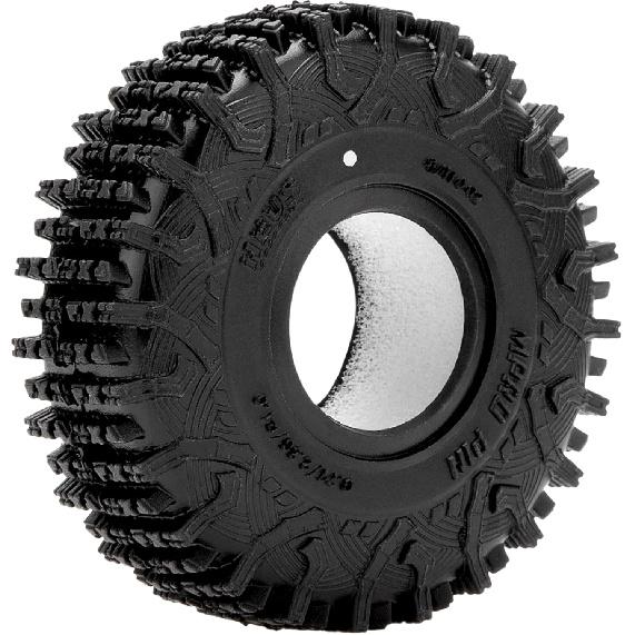 1.0 Tires - MS6 MPRO Pin Tires for TRX4M SCX24 FCX24 AX24 1/24 1/18 RC Crawler, 0.79/2.36/R1.0, #M1002