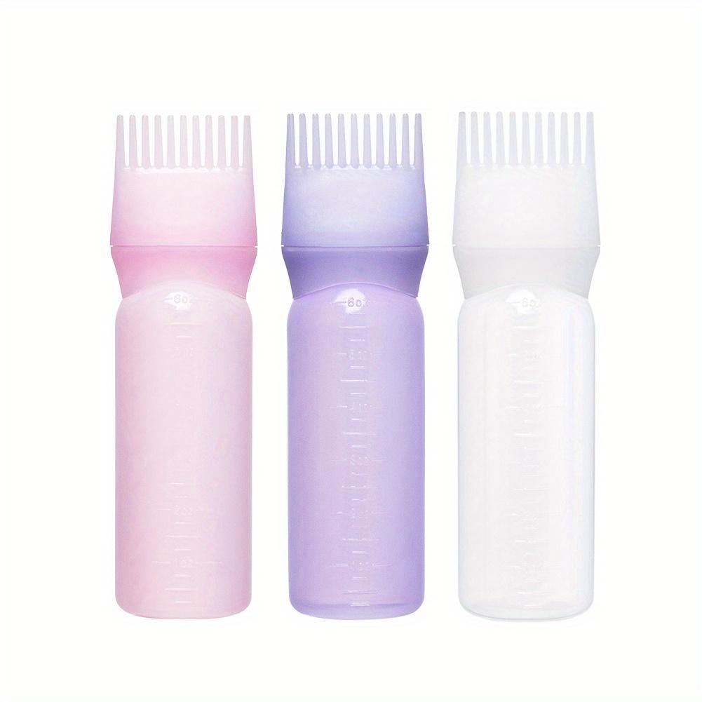 Root Comb Applicator Bottle 120ml Hair Dye Applicator Brush Applicator Bottle For Hair Root Comb Color Applicator Bottle With Graduated Scale