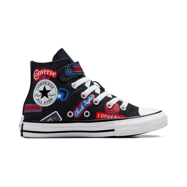 Converse All Star 1V High Top Kids Canvas Shoes Kids Sneakers Black A06356C