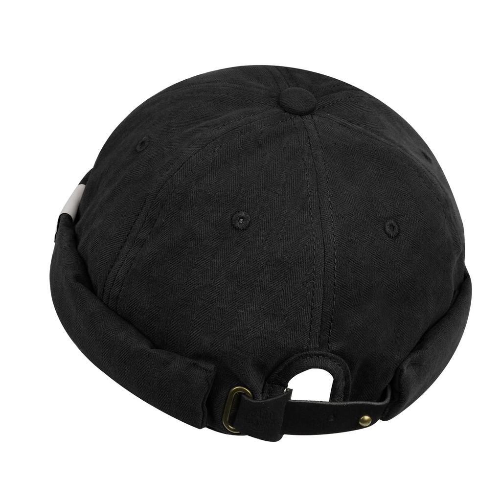 Clape Round Shallow Sag Watch Solid Slimming Retro Hat Men's Fisherman's Cap, Brimless, Cap, Soft, Cap, Color, Unique, Effect, Stylish, Cap, Unisex,