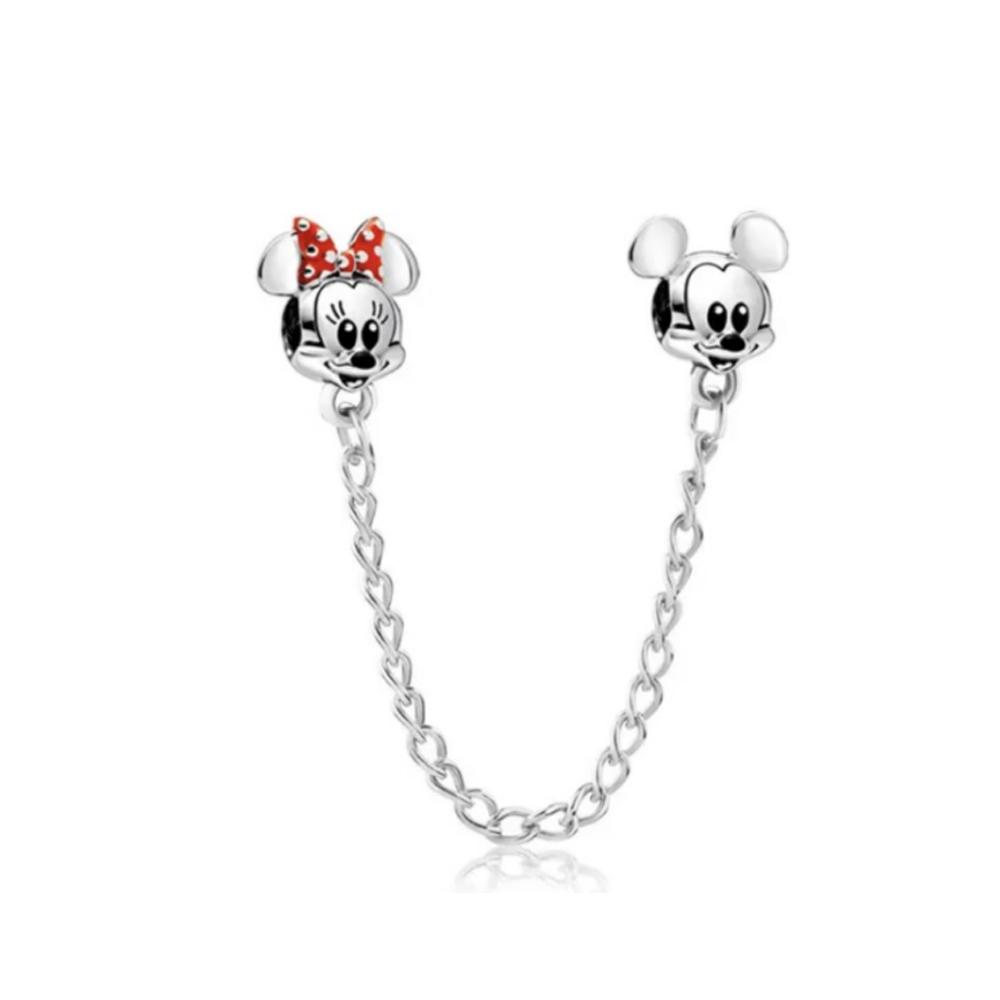 Hot Sell MINISO Disney 925 Silver Animals Mobilization Charms Beads Hot Original Bracelet Trinkets DIY Jewelry Women