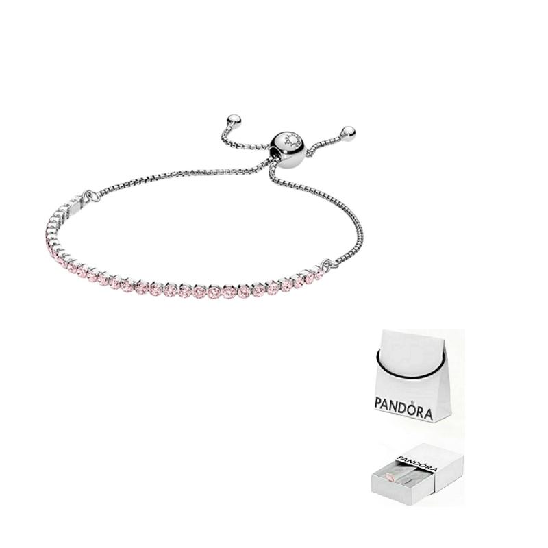 Pandora 925 Silber Armband Rosa Damenarmbänder 590524PCZ-OP