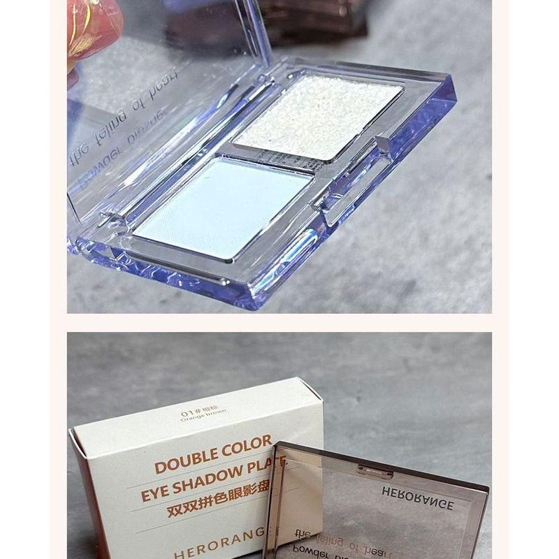 HERORANGE - Double Color Eyeshadow Palette - 3 Colors