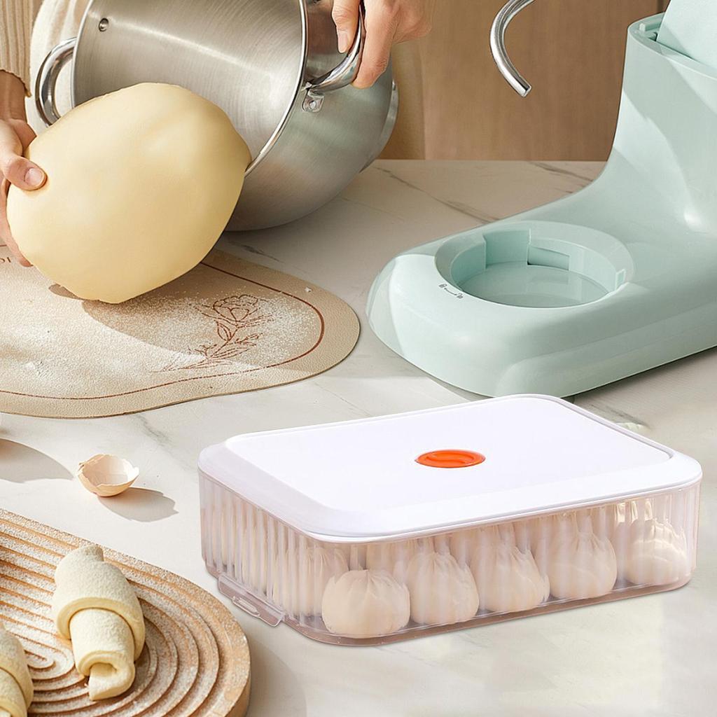 Dough Protection Box Stackable Pizza Proofing Tray Container Lid Home Commercial Kitchen Plastic Storage Moisture Retention Easy