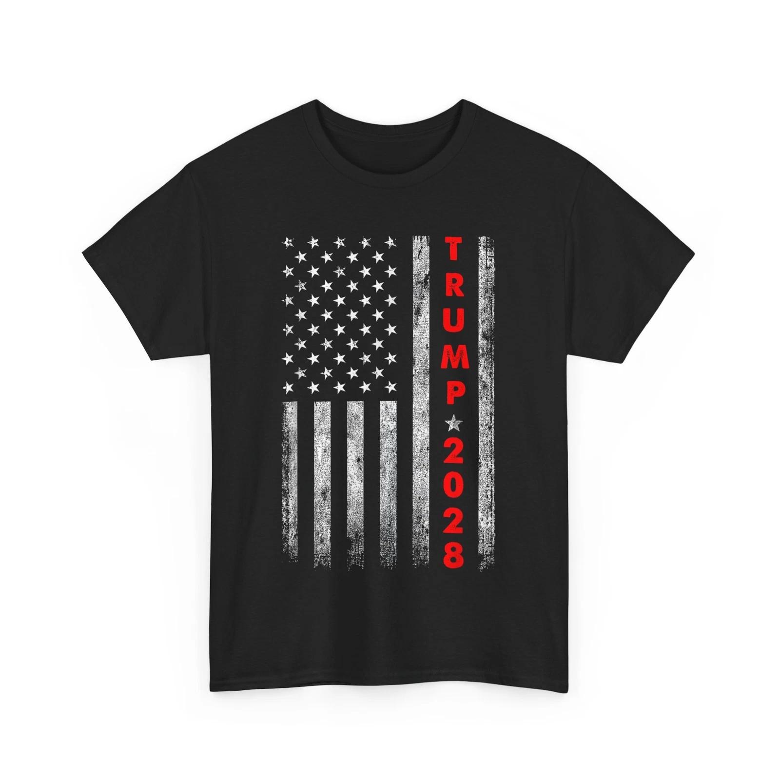 Trump 2028 T-shirt, Vote Donald Trump America US Flag Vintage Shirt XL