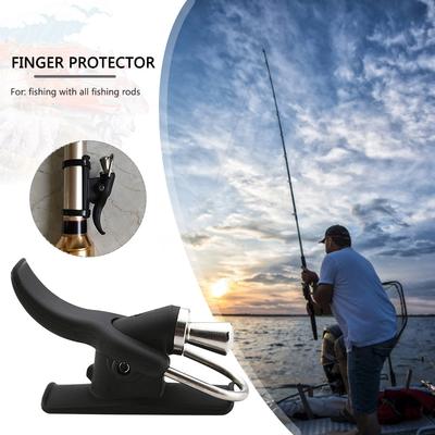 Breakaway Cannon Marine Fishing Rod Clamp Thumb Button Trigger Safety Finger Protector Fishing Launch Surfing Casting Clip Tackl