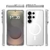 For Samsung Galaxy S25 Ultra Magnetic Case 2.0mm Scratch Resistant TPU + PC Phone Cover