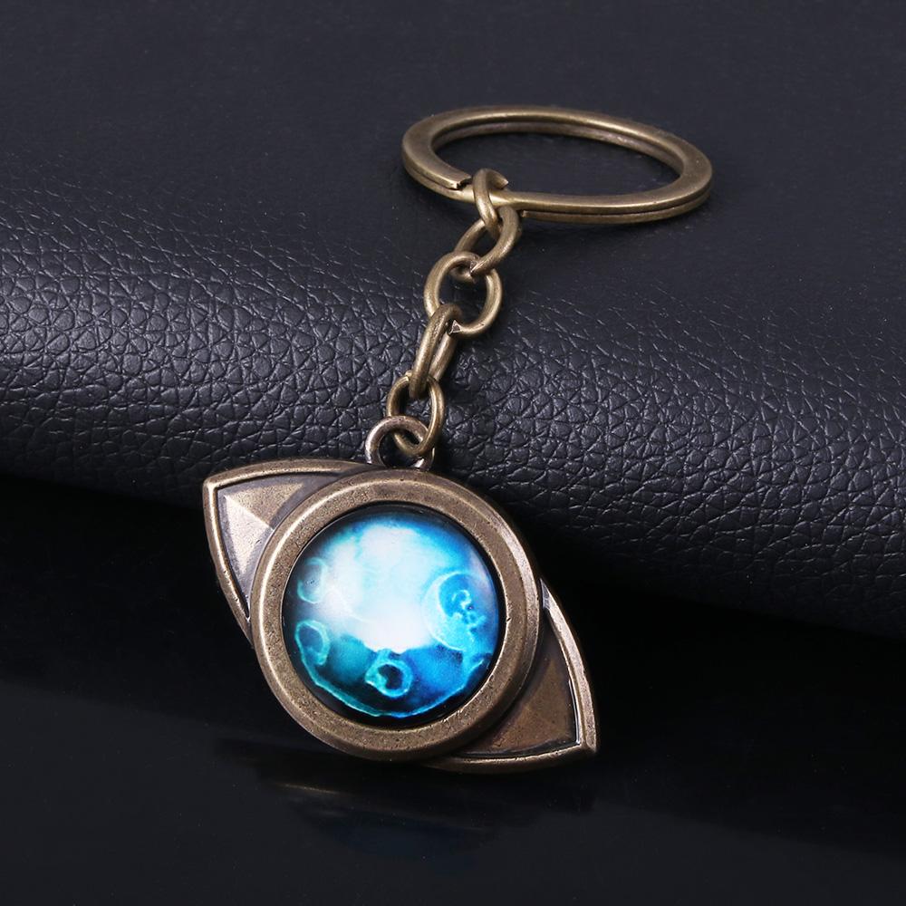 Anime The Promised Neverland Keychain Emma Amulet Eye Shape Pendant Choker Cosplay Props For Man Woman Casual Jewelry