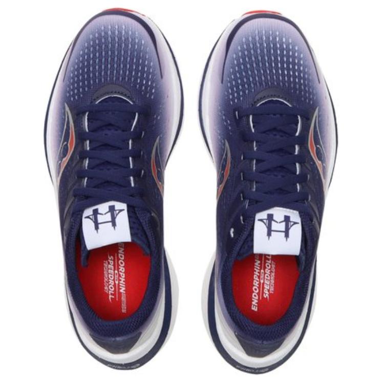 Saucony Endorphin Speed 3 Comfortable Versatile Nylon Slip-Resistant Durable Low-Top Casual Running Shoes Unisex sneaker Blue White S20756-207