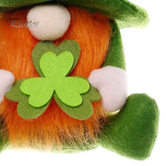 Svatý. Patrick's Day Trpasličí skřítek Hračka Velký nos Dlouhé vousy Rozkošný vzhled Rudolph Panenka Bez tváře