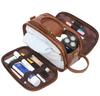 New Product Men Toiletry Bag Portable Waterproof Luxury Shaving Mens Toiletry Bag Travel with Hanging PU Leather Cosmetic Bag