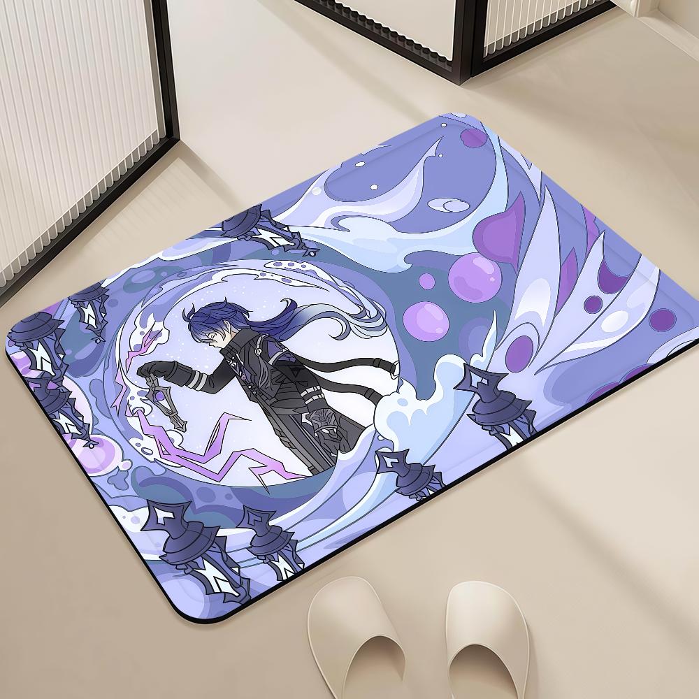 Door Mat Game G-Genshin Bedside Entrance Role Bath Yo Floor Decoration Corridor Door Mat Playing Carpet Living Room Balcony