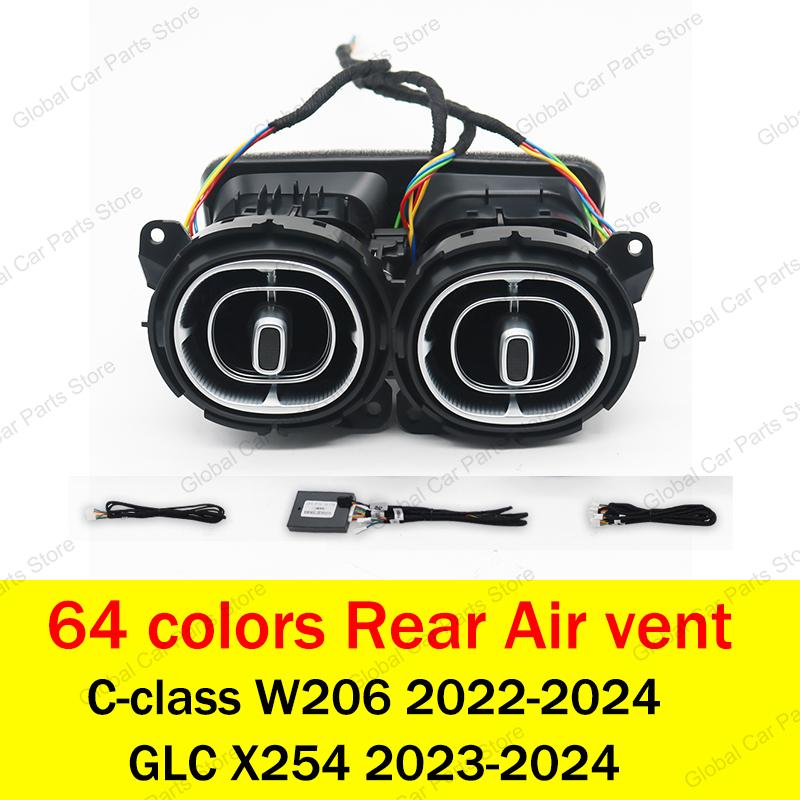 

2025 Hot Racing Grills For Mercedes-Benz C-Class W206 2022 X254 Car RGB Turbine Nozzle 64 Colours LED Air Vent Ambient Light Co
