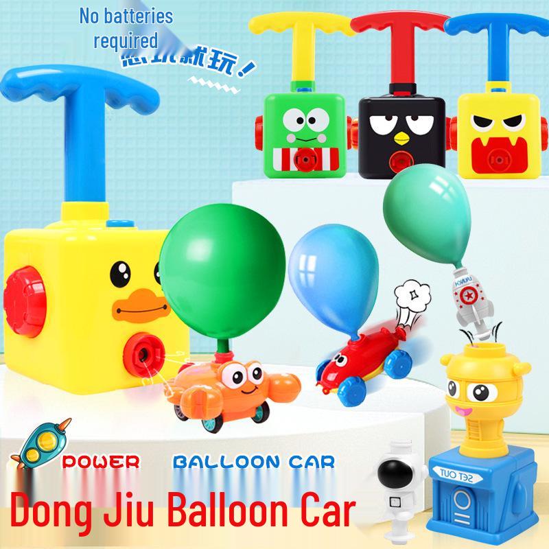 Free Shipping: Inertial Power Balloon Car for Kids – Press and Release Glider for Toddler Education