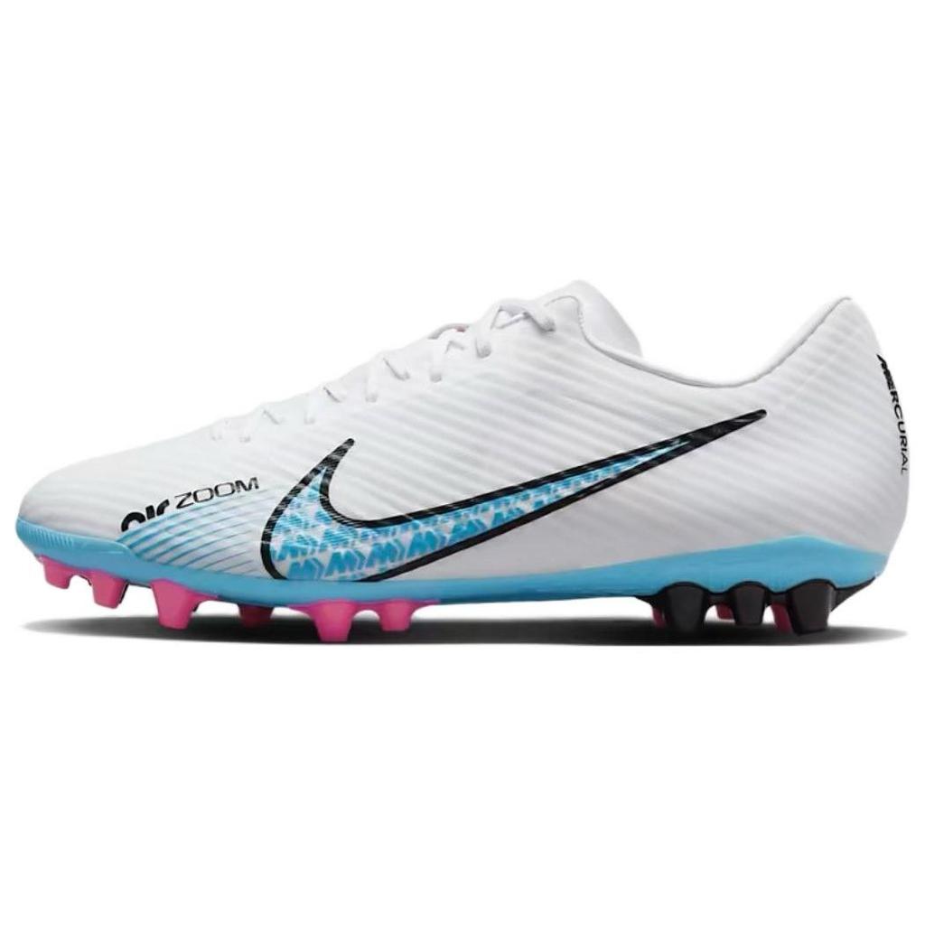 Nike Air Zoom Vapor 15 Mercurial Assassin 15 Academy Lace AG (Rubber Short Studs) Soccer Shoes Unisex Soccer Shoes White Blue DJ5630-146